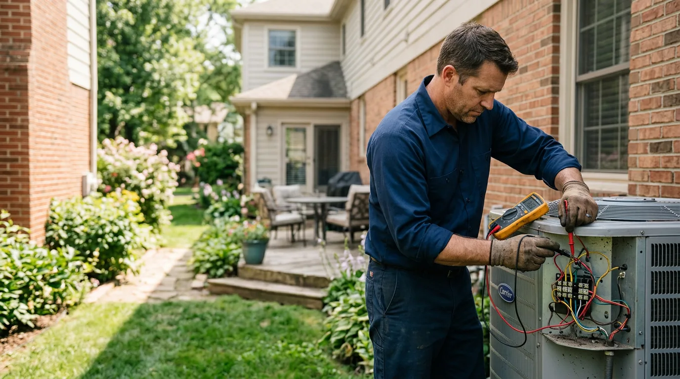 HVAC technician working near Irwin, PA